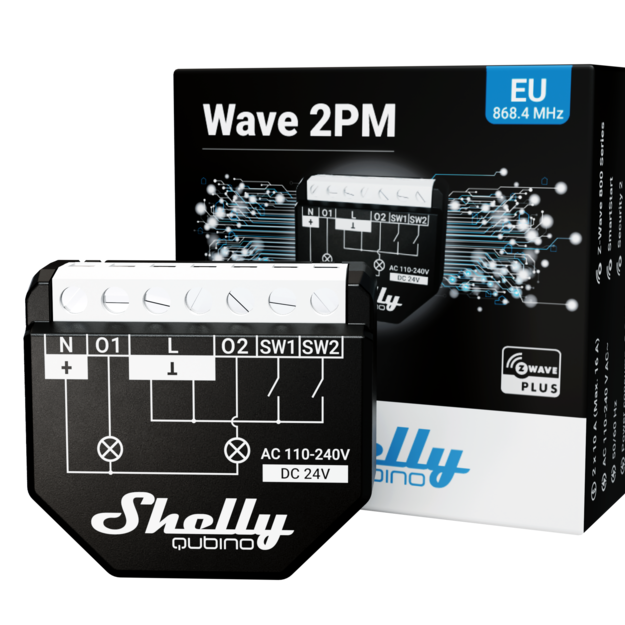 Shelly Z-Wave Qubino Wave 2PM