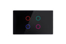 Smart Matter WiFi Light Switch 4 Gang | Smart Switch (RGB Backlit)