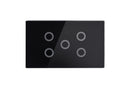 Smart Matter WiFi Light Switch 5 Gang | Smart Switch (RGB Backlit)