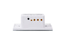 Smart WiFi Power Wall Socket GPO with 1 Gang Light Switch - Frost White