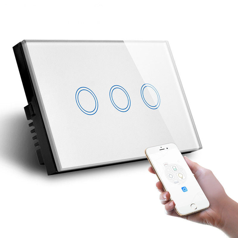 smart light switch 3 gang white