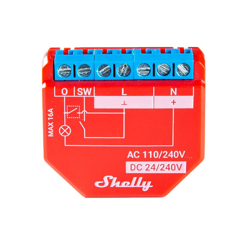 Shelly Plus 1 Relay Switch, WiFi Smart Home Automation, Compatible