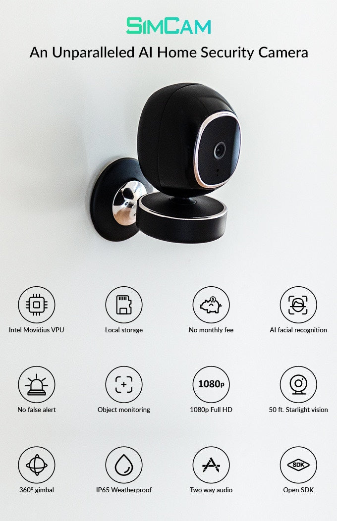 Simcam Security Camera | Home Security Camera | Smart Home Labs